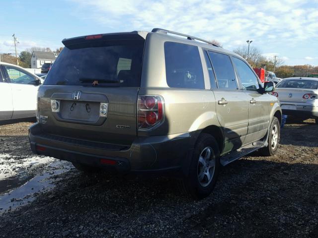 5FNYF18527B027610 - 2007 HONDA PILOT EXL 绿色 照片 4