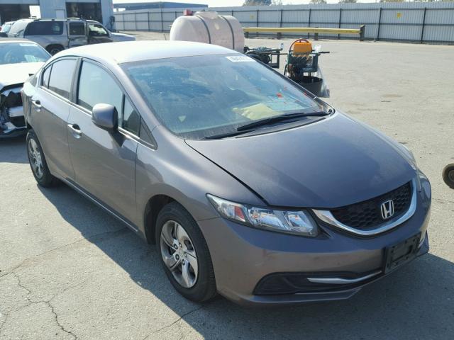 19XFB2F59DE238400 - 2013 HONDA CIVIC LX GRAY photo 1