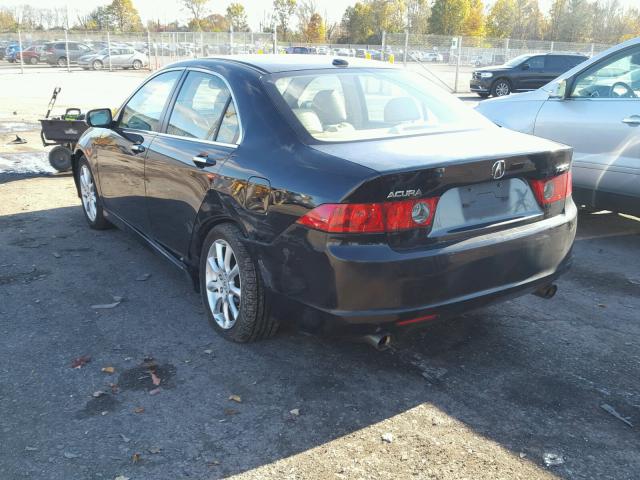 JH4CL96837C017193 - 2007 ACURA TSX BLACK photo 3