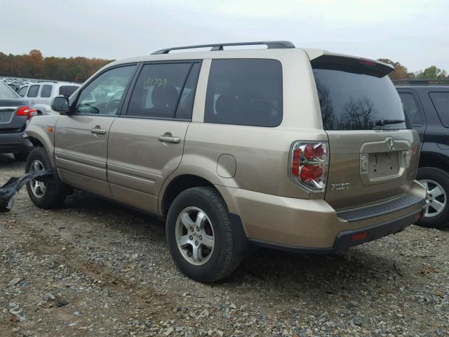 5FNYF18426B016810 - 2006 HONDA PILOT EX GOLD photo 3