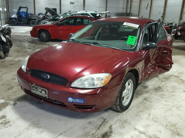 1FAFP55SX4A162964 - 2004 FORD TAURUS MAROON photo 2