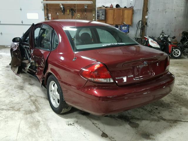 1FAFP55SX4A162964 - 2004 FORD TAURUS MAROON photo 3