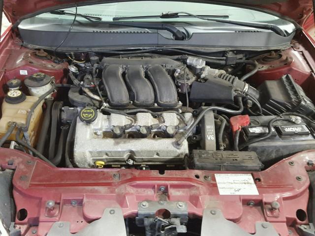 1FAFP55SX4A162964 - 2004 FORD TAURUS MAROON photo 7