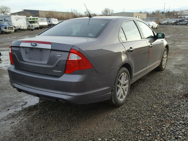 3FAHP0CG6BR268714 - 2011 FORD FUSION SEL SILVER photo 4