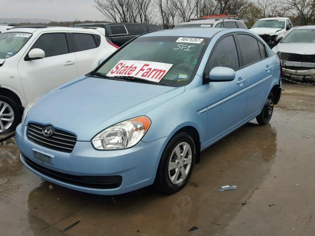 KMHCN4ACXAU497336 - 2010 HYUNDAI ACCENT TURQUOISE photo 2