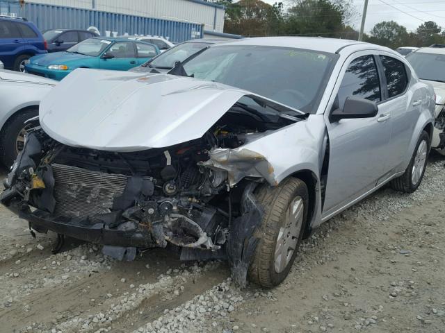 1B3BD4FB2BN541569 - 2011 DODGE AVENGER EX SILVER photo 2