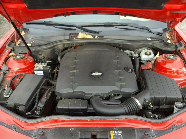 2G1FB1EDXB9150396 - 2011 CHEVROLET CAMARO LT RED photo 7