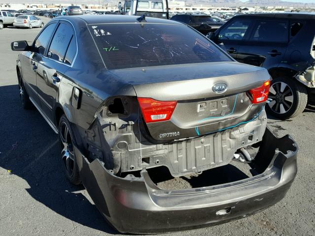 KNAGE228895313891 - 2009 KIA OPTIMA LX GRAY photo 3