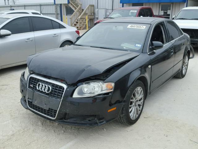 WAUAF78E08A161835 - 2008 AUDI A4 2.0T BLACK photo 2