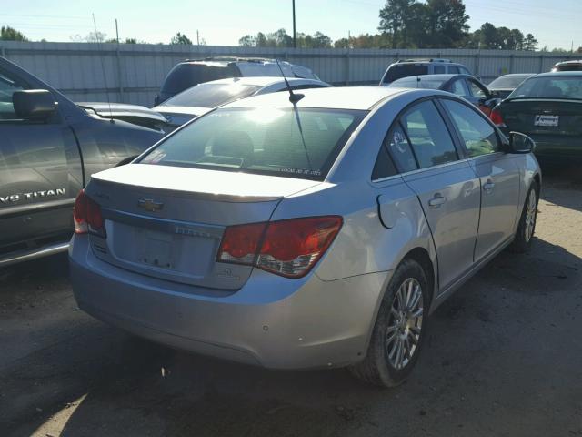 1G1PJ5SC5C7389674 - 2012 CHEVROLET CRUZE ECO SILVER photo 4