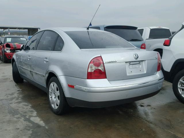 WVWRH63B93P274891 - 2003 VOLKSWAGEN PASSAT GLX SILVER photo 3