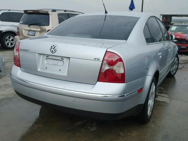 WVWRH63B93P274891 - 2003 VOLKSWAGEN PASSAT GLX SILVER photo 4