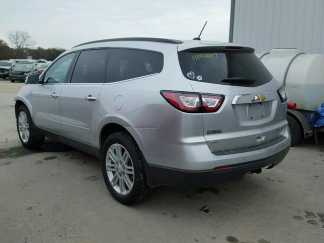 1GNKVGKD5EJ262642 - 2014 CHEVROLET TRAVERSE L SILVER photo 3