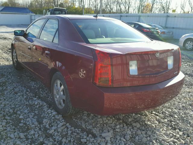 1G6DP567450133529 - 2005 CADILLAC CTS HI FEA MAROON photo 3