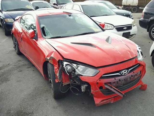 KMHHU6KJ6GU134879 - 2016 HYUNDAI GENESIS CO RED photo 1