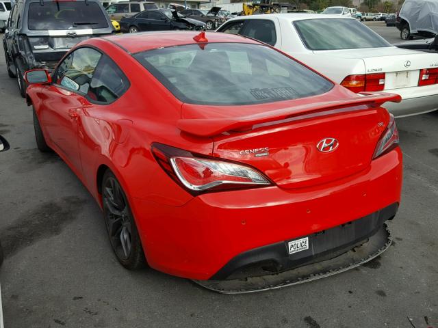 KMHHU6KJ6GU134879 - 2016 HYUNDAI GENESIS CO RED photo 3