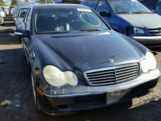 WDBRF40J34A636299 - 2004 MERCEDES-BENZ C 230K SPO BLUE photo 1