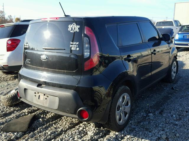 KNDJN2A24E7083741 - 2014 KIA SOUL BLACK photo 4