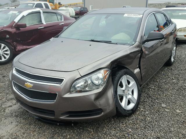 1G1ZB5E09CF319821 - 2012 CHEVROLET MALIBU BROWN photo 2