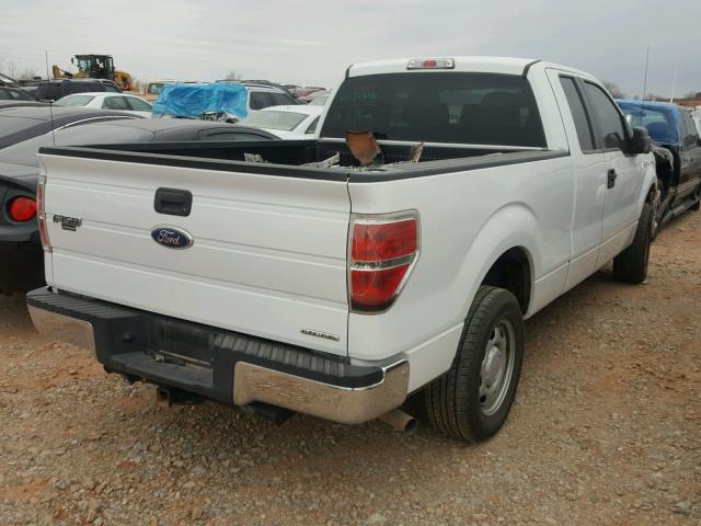 1FTEX1CM9CFB40393 - 2012 FORD F150 SUPER WHITE photo 4