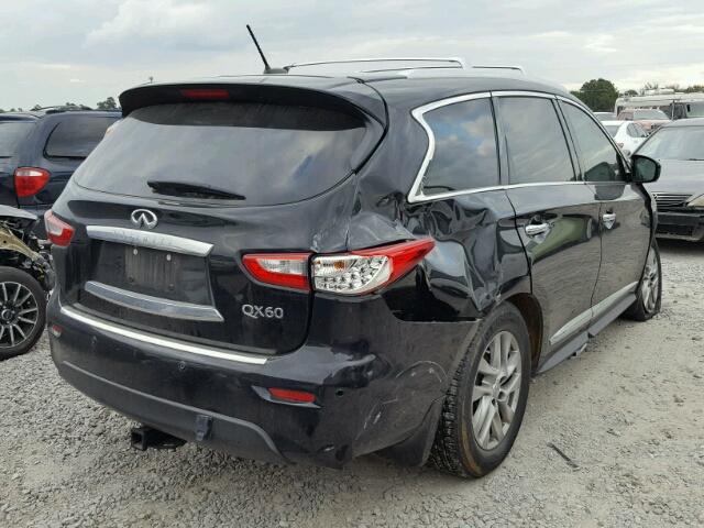 5N1AL0MN9EC533645 - 2014 INFINITI QX60 BLACK photo 4