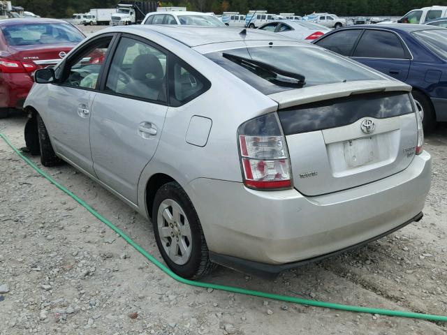 JTDKB20U257015289 - 2005 TOYOTA PRIUS SILVER photo 3