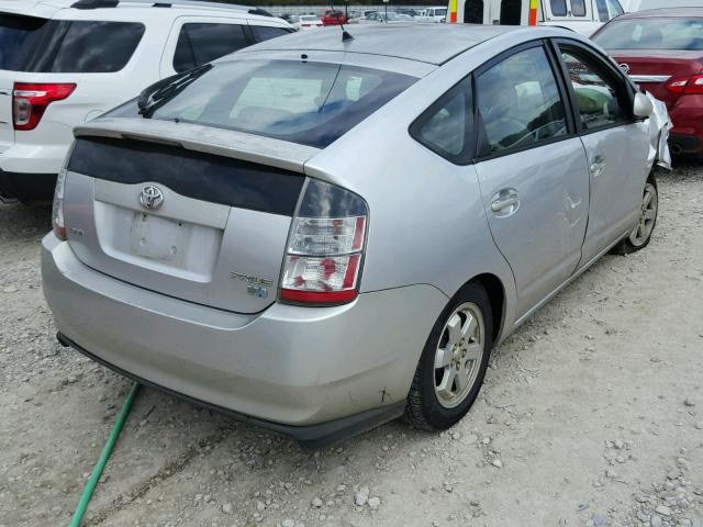 JTDKB20U257015289 - 2005 TOYOTA PRIUS SILVER photo 4