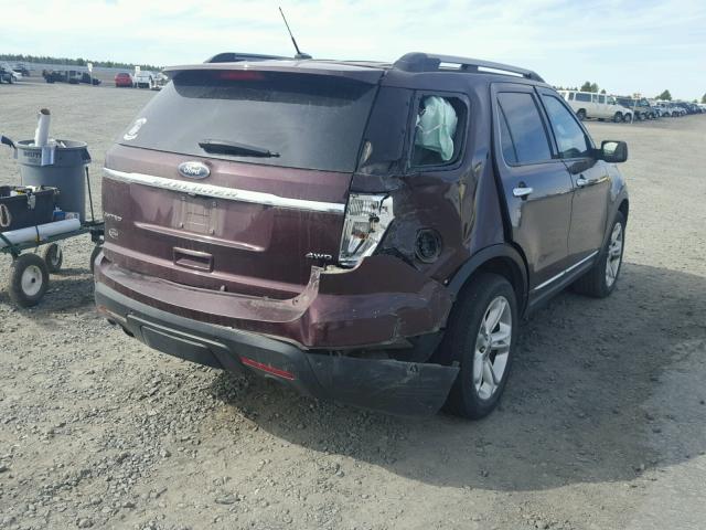 1FMHK8F82BGA70081 - 2011 FORD EXPLORER L 紫色 照片 4