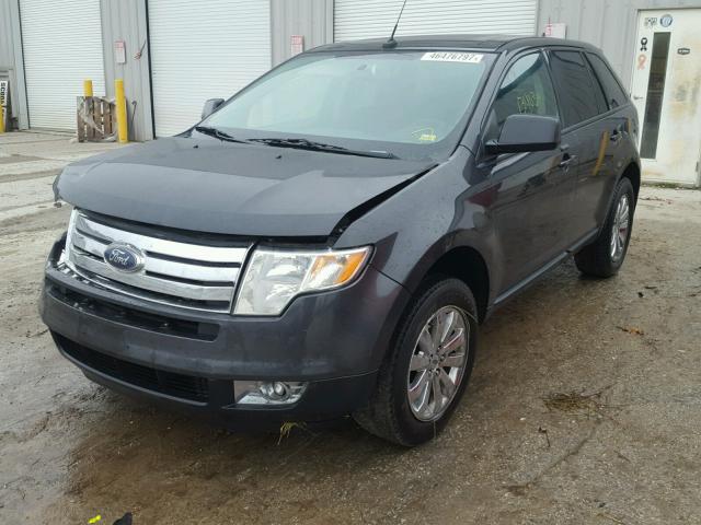 2FMDK38C47BB38317 - 2007 FORD EDGE SEL BLACK photo 2