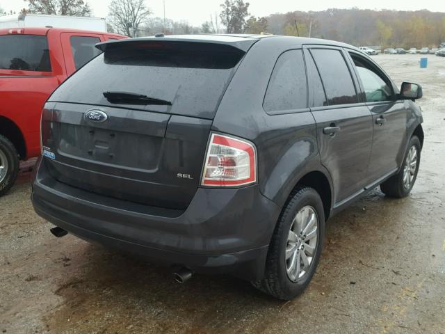 2FMDK38C47BB38317 - 2007 FORD EDGE SEL BLACK photo 4