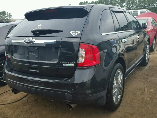 2FMDK3K91DBB41653 - 2013 FORD EDGE LIMIT BLACK photo 4