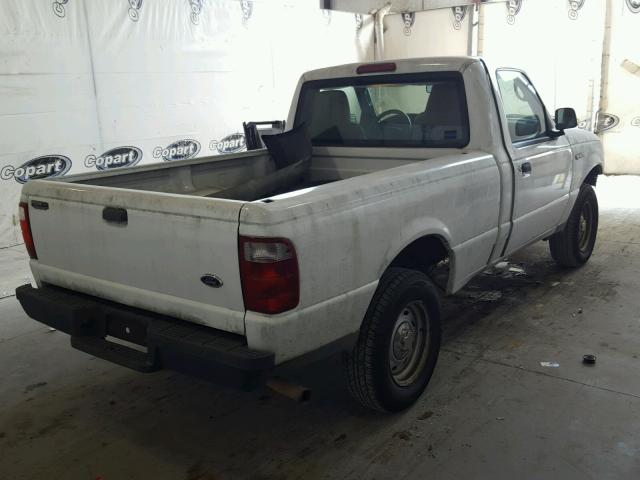 1FTYR10D84TA08210 - 2004 FORD RANGER WHITE photo 4