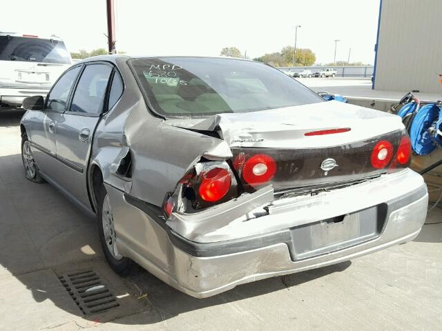 2G1WF52E659285680 - 2005 CHEVROLET IMPALA 银色 照片 3