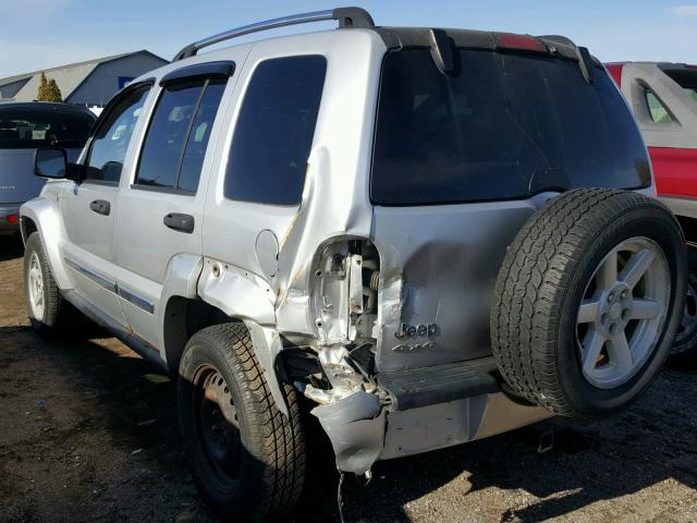 1J4GL58K06W256664 - 2006 JEEP LIBERTY LI SILVER photo 3