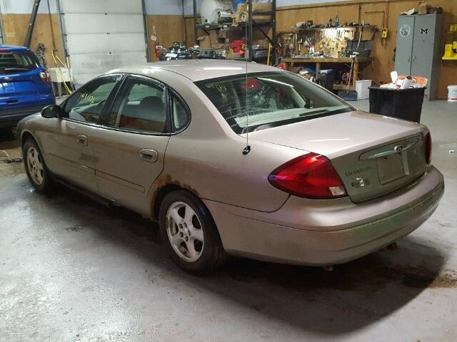 1FAFP53U02G188231 - 2002 FORD TAURUS GOLD photo 3