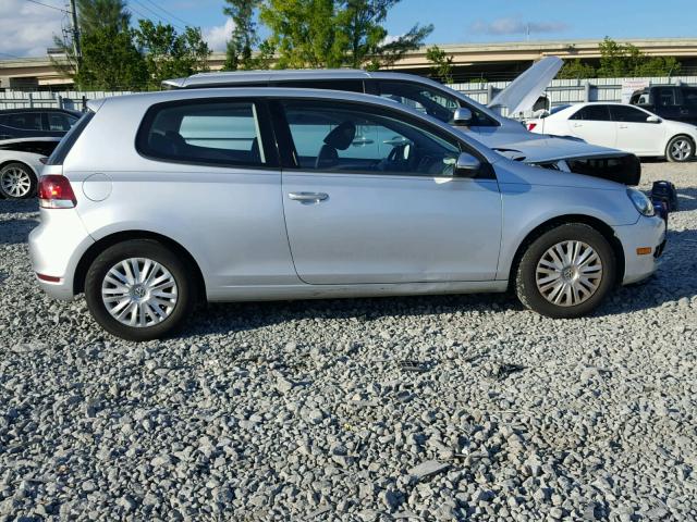 WVWBB7AJXCW166708 - 2012 VOLKSWAGEN GOLF 银色 照片 9