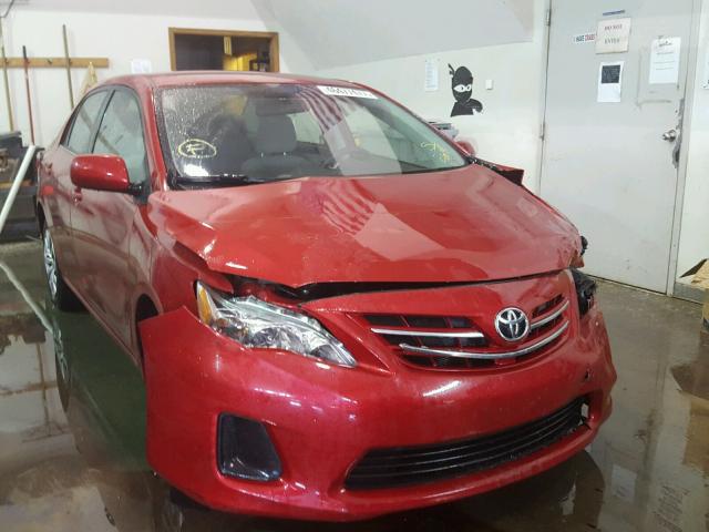 5YFBU4EE9DP075610 - 2013 TOYOTA COROLLA BA RED photo 1