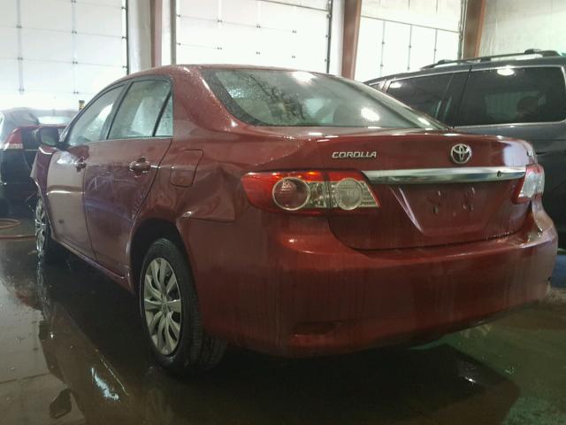 5YFBU4EE9DP075610 - 2013 TOYOTA COROLLA BA RED photo 3