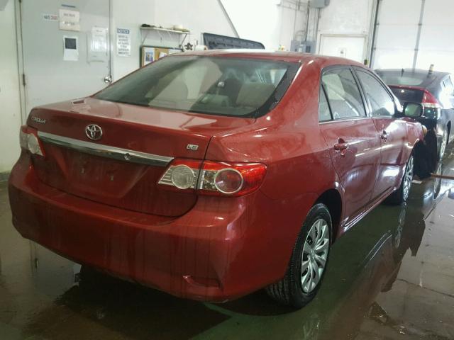 5YFBU4EE9DP075610 - 2013 TOYOTA COROLLA BA RED photo 4