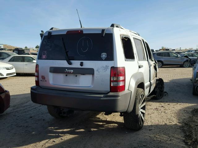 1J4PN3GK8BW506033 - 2011 JEEP LIBERTY RE SILVER photo 4