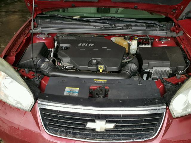 1G1ZT68N27F177053 - 2007 CHEVROLET MALIBU MAX 勃艮第红 照片 7