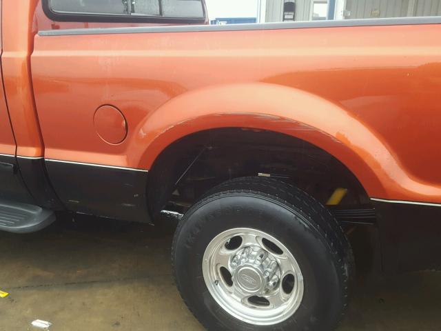 1FTNW21F11EA95742 - 2001 FORD F250 SUPER ORANGE photo 9