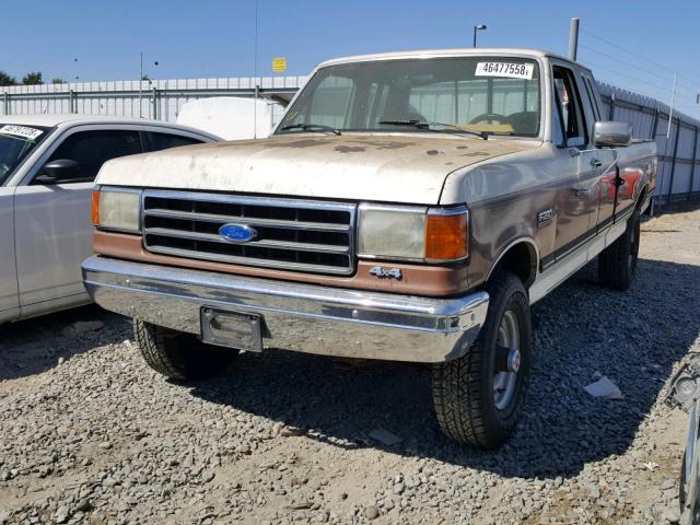 1FTHX26G0KKB23190 - 1989 FORD F250 TWO TONE photo 2