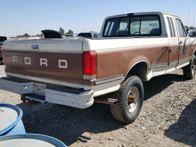 1FTHX26G0KKB23190 - 1989 FORD F250 TWO TONE photo 4