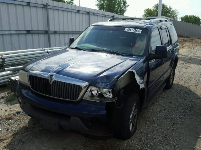 5LMEU88HX4ZJ33197 - 2004 LINCOLN AVIATOR 蓝色 照片 2