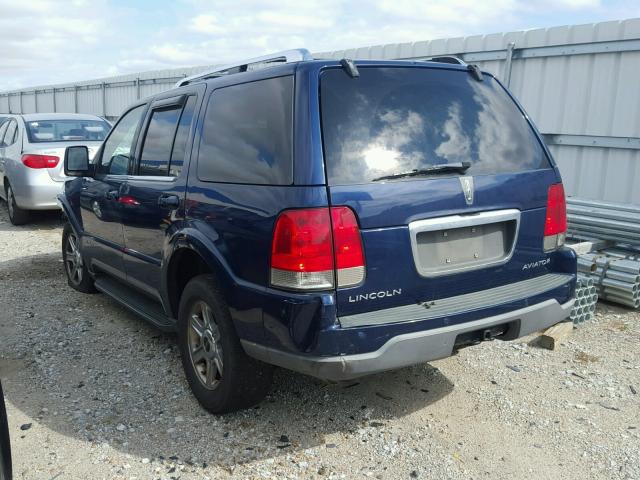 5LMEU88HX4ZJ33197 - 2004 LINCOLN AVIATOR 蓝色 照片 3