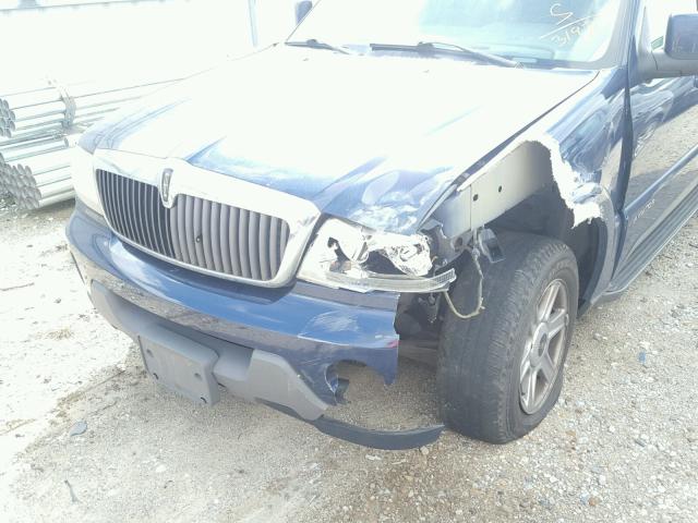 5LMEU88HX4ZJ33197 - 2004 LINCOLN AVIATOR 蓝色 照片 9