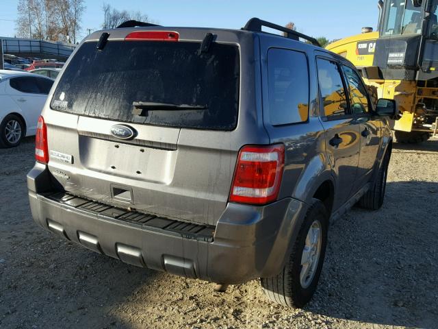 1FMCU9D77AKC60393 - 2010 FORD ESCAPE XLT GRAY photo 4