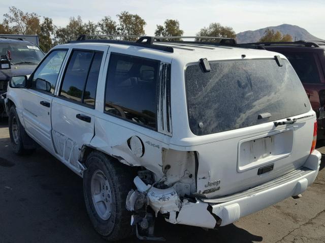 1J4GZ48S9WC222376 - 1998 JEEP GRAND CHER WHITE photo 3