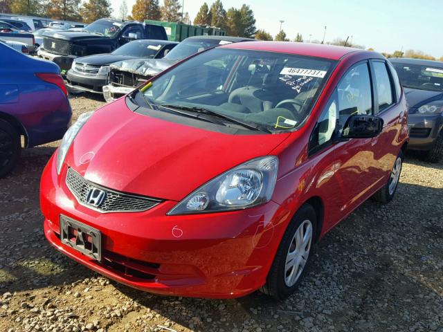 JHMGE88279S061821 - 2009 HONDA FIT RED photo 2